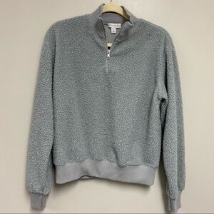 TOPSHOP | Boucle Fleece Sweatshirt Size 2